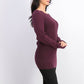 Style & Co Women's Mixed Stitch Sweater Purple Size Large