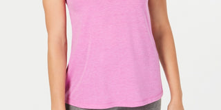 Ideology Women's Mesh Back T-Shirt Purple Size Small