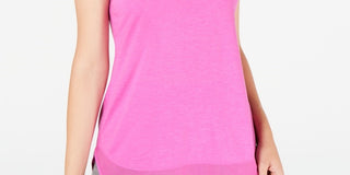 Ideology Women's Mesh-Hem Tank Top Purple Size Small