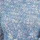 Style & Co Women's Marled Fuzzy Sweater Navy Size XX-Large