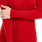 Maison Jules Women's Ribbed Sweater Red Size Small