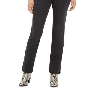 Style & Co Women's Curvy-Fit Straight Leg Jeans  Black Size 6