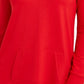 Charter Club Women's French Terry V Neck Tunic  Red Size Large