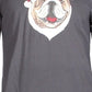 Club Room Men's Santa Bulldog Holiday Party Christmas Top Dark Gray Size XX-Large