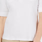 Karen Scott Women's Cotton Johnny Collar Top White Size Small