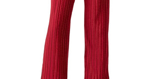 Alfani Women's Pleated Velvet Pants Wine Size Petite Large