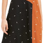 Alfani Women's Printed Midi Pleated Skirt Brown Size 4