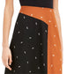 Alfani Women's Asymmetrical Twin Print Skirt Brown Size 6