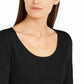 Alfani Women's Handkerchief Hem Sweater Black Size Small