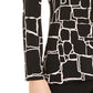 Alfani Women's Printed Pleat-Front Top Black Size X-Small