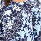 JM Collection Women's Printed T-Shirt Blue Size Medium