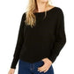 Bar III Women's Becca Tilley X Dolman Sleeve Sweater Black Size X-Small