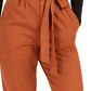 Bar III Women's Becca Tilley X Paperbag Waist Pants Orange Size Small