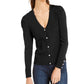 INC International Concepts Women's Puff-Sleeve Cardigan Black Size XX-Large