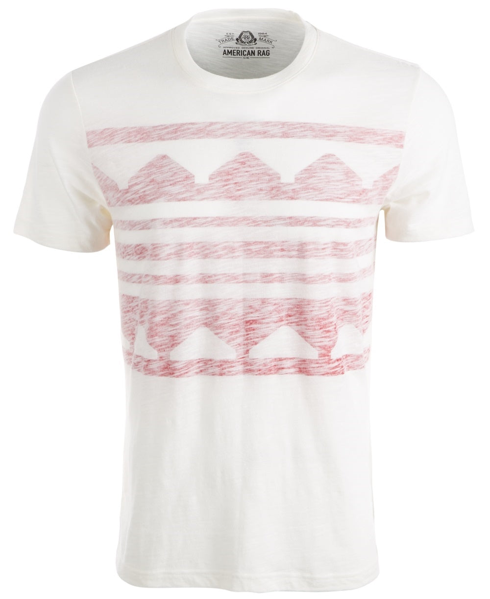 American Rag Men's Printed T-Shirt White Size Small