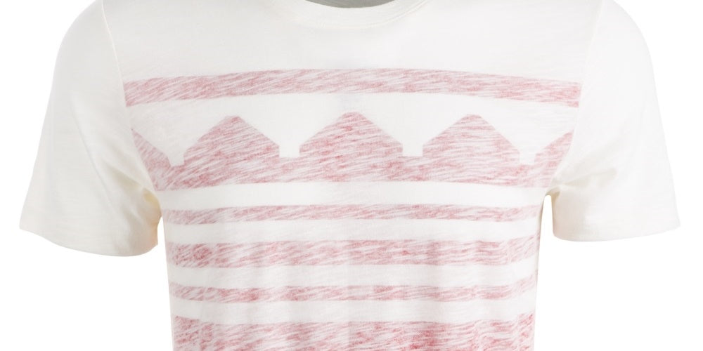 American Rag Men's Printed T-Shirt White Size Small