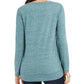 Style & Co Women's Snowflake Graphic Sweatshirt Green Size Small