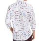 INC International Concepts Men's Expressions Print Shirt White Size Small
