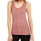 INC International Concepts Women's Snake-Embossed Top Pink Size 34X16