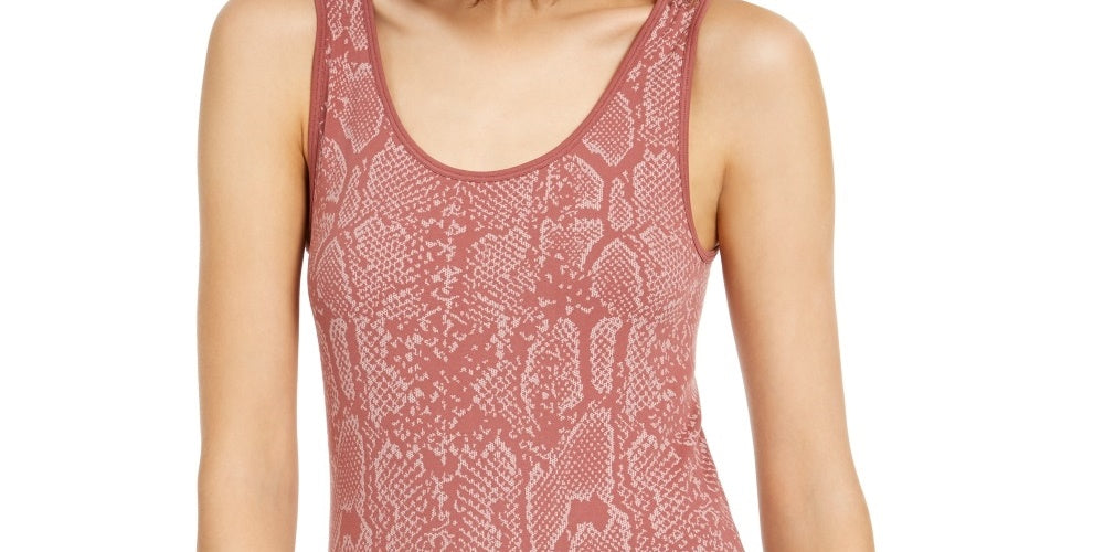 INC International Concepts Women's Snake-Embossed Top Pink Size 34X16