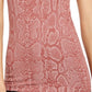 INC International Concepts Women's Snake-Embossed Top Pink Size 34X16