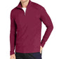 Alfani Men's Lightweight Ribbed Quarter-Zip Pullover Red Size Small