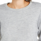 INC International Concepts Women's Tulle Overlay Knit Pullover Sweater Gray Size Large