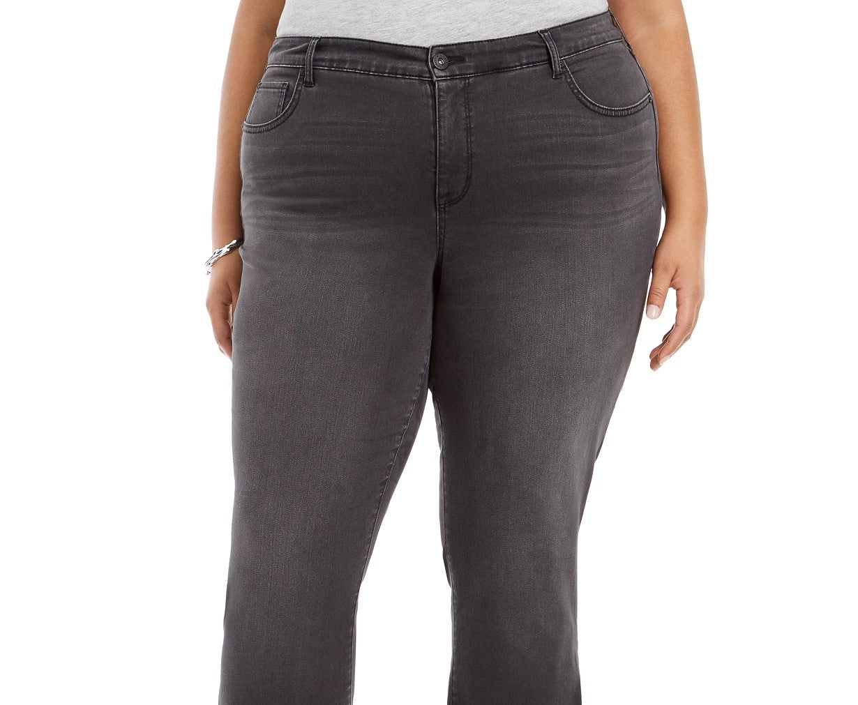 Style & Co Women's Plus Size Bootcut Jeans  Black Size Petite Small