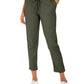 Style & Co Women's Pull On Cuffed Utility Pants Green Size 6