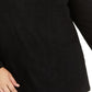 Style & Co Women's Crochet Trim Top Black Size 4X