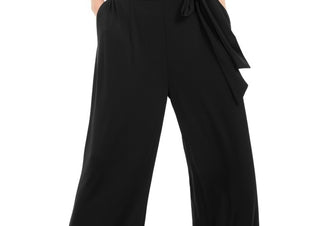 Alfani Women's Ruffled Jumpsuit Black Size Medium
