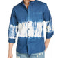 Sun + Stone Men's Horizon Tie Dye Shirt Navy Size Large