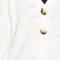 JM Collection Women's Two Button Cardigan Sweater White Size Large