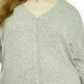 Style & Co Women's Tie Hem Sweater Grey Size 3X