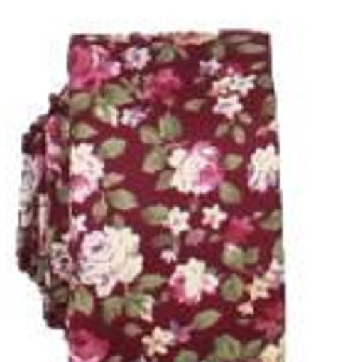 Bar III Men's Chester Floral Usi Neck Tie Pink Size Regular