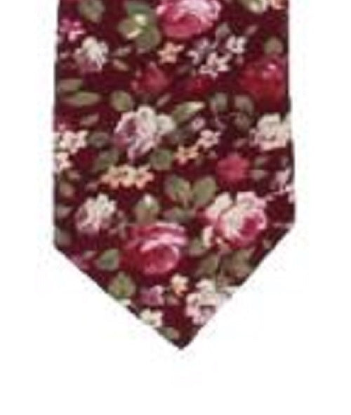 Bar III Men's Chester Floral Usi Neck Tie Pink Size Regular
