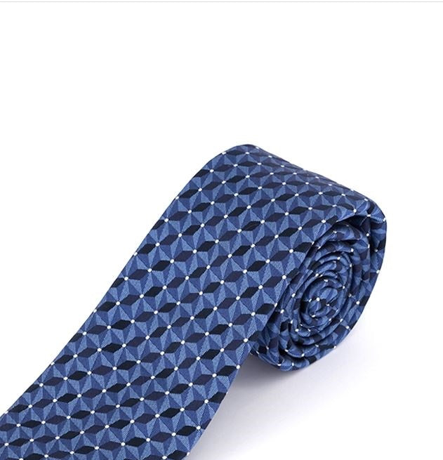 Alfani Men's Slim Geo Tie Blue Size Regular