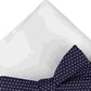 Alfani Men's Navy Pin Dot Pre-Tied Bow Tie And Pocket Square Sets Navy Size Regular