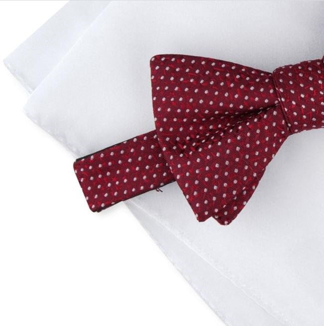 Alfani Men's Madison Dot Satin Business Bow Tie Red Size Regular