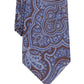 Tasso Elba Men's Neck Tie Hunter Genoa Paisley Skinny Silk Blue Size Regular