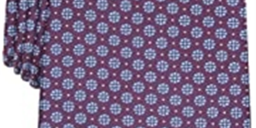 Tasso Elba Men's Classic Neat Silk Tie Red Size Regular