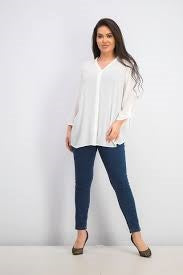 Charter Club Women's Gauzy Tie Sleeve Blouse White Size Medium