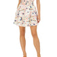 Maison Jules Women's Floral-Print Tiered Skirt  White Size X-Small
