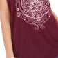 Style & Co Women's Graphic T-Shirt  Purple Size Medium