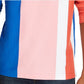 Club Room Men's Vertical Stripe Long Sleeve Rugby Shirt Pink Size X-Large