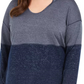 Style & Co Women's Plus Size Colorblocked Hoodie Blue Size 0X