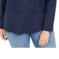 Style & Co Women's Plus Size Colorblocked Hoodie Blue Size 0X