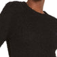INC International Concepts Women's Short-Sleeve Puff Sweater Black Size Medium