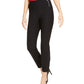 INC International Concepts Women's Petite Side-Zip Skinny Pants Black Size 10 P