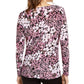 INC International Concepts Women's Floral Print Twist Front Top Black Size XX-Large